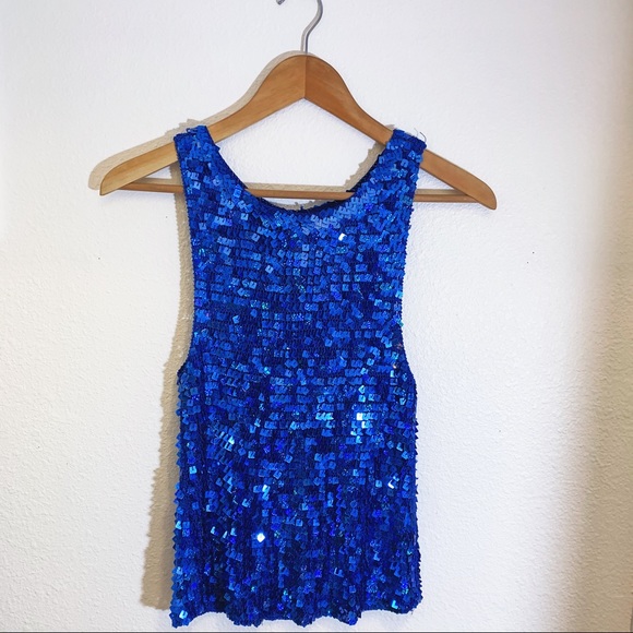 Vintage Sequined Knit Blouse - Picture 2 of 4